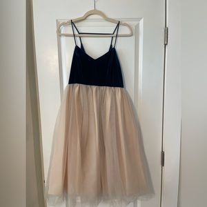 Lauren Conrad Navy and Blush Sleeveless Dress - Size 6